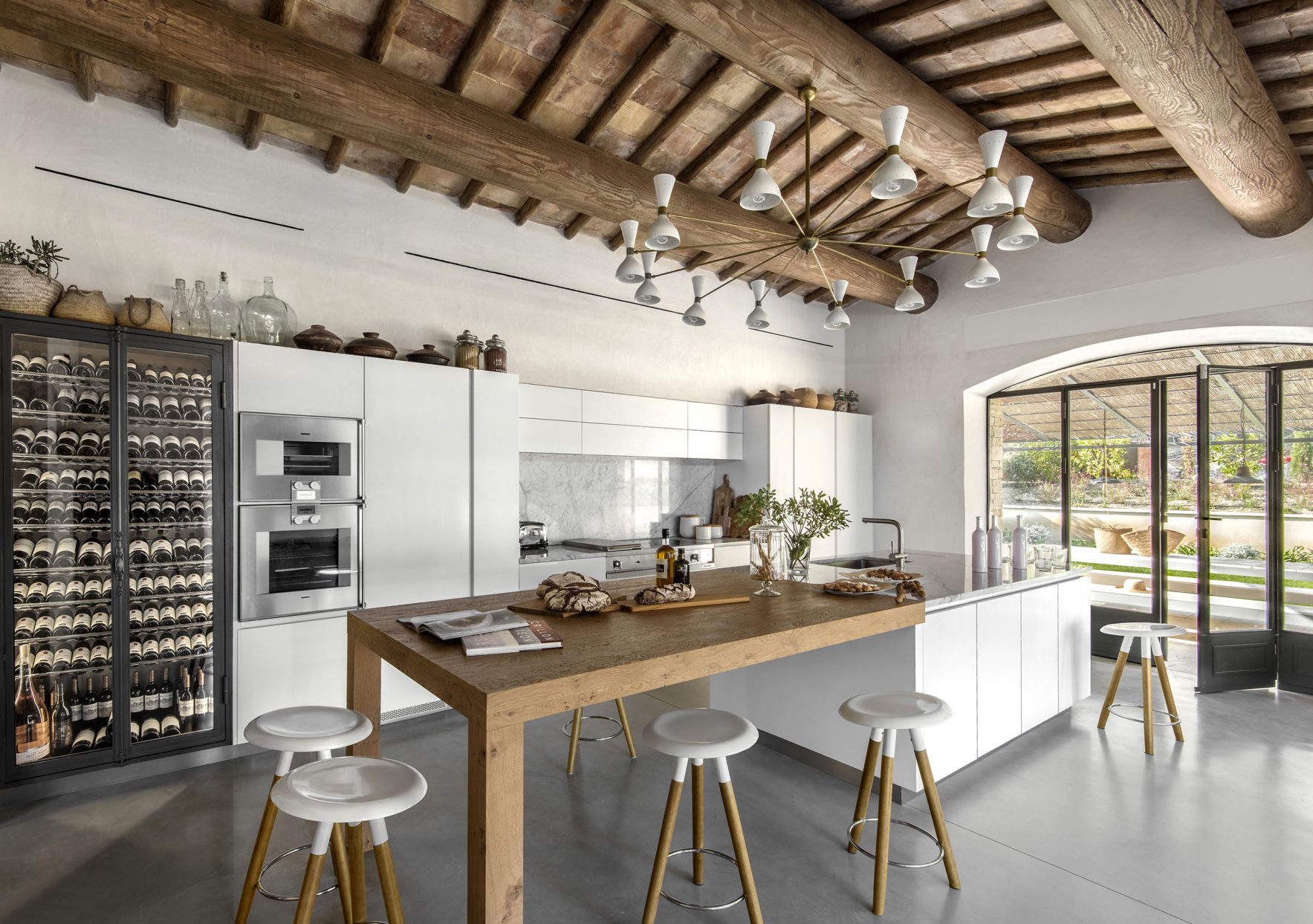 A well-balanced contemporary kitchen created through custom renovation.